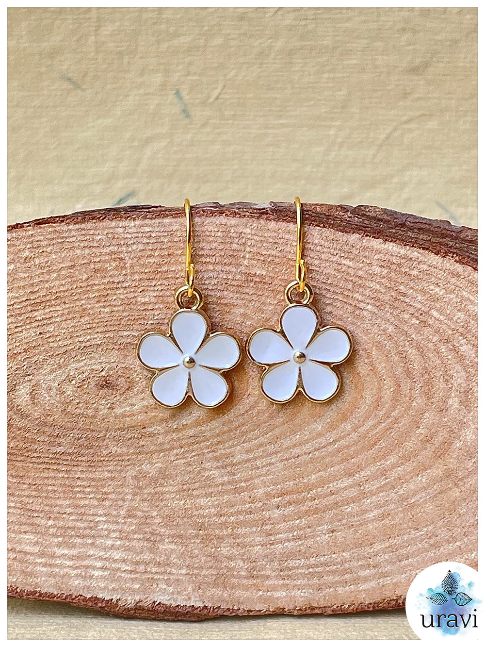 Petal Delight - Floral Small Dangler Earrings