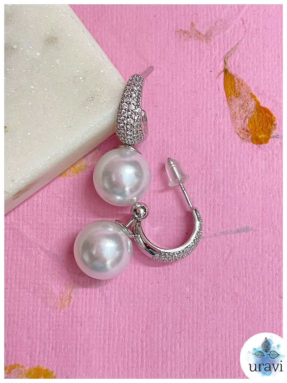 Glittering Pearls Anti-Tarnish Earrings