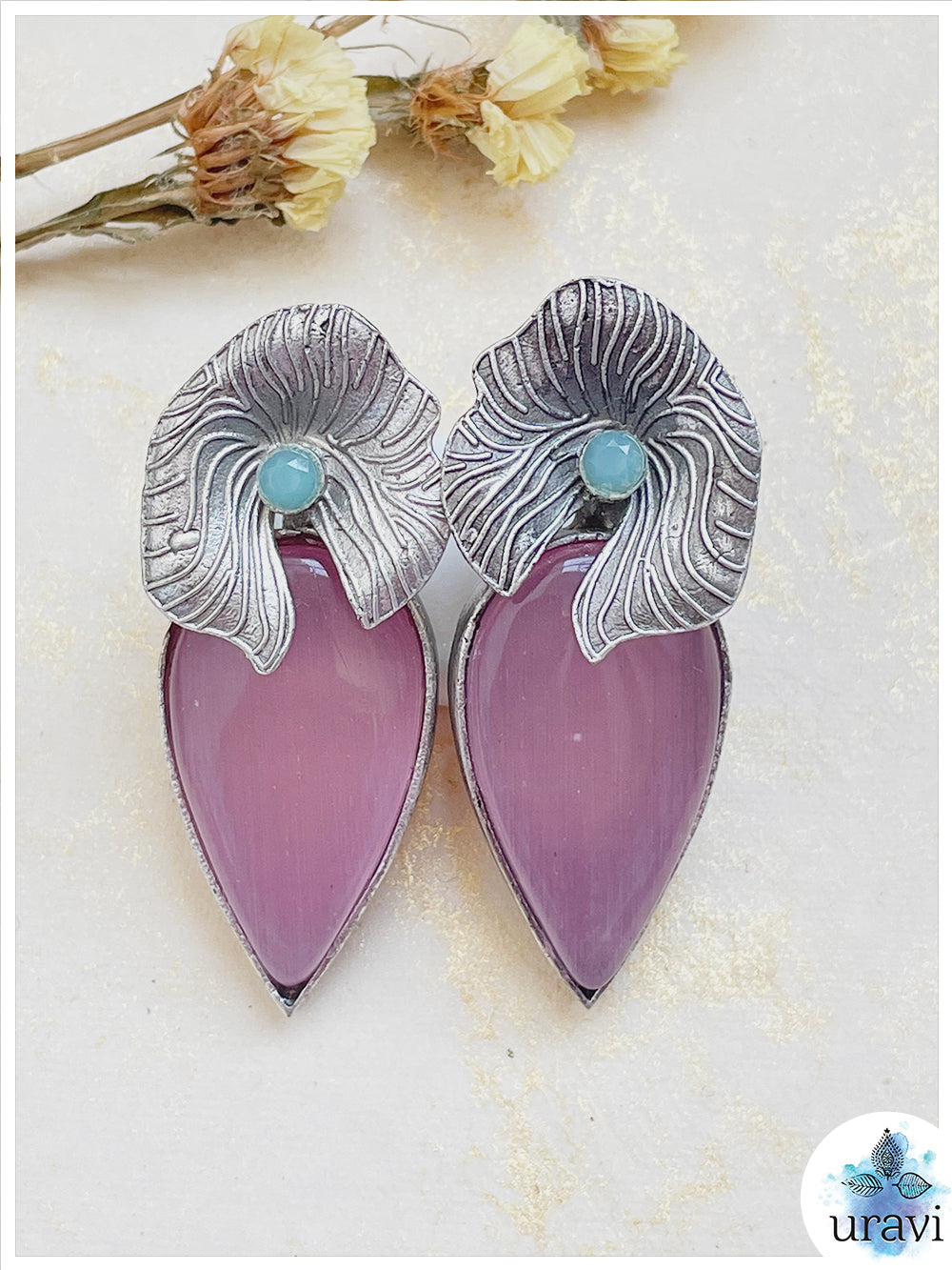 Kamal Patra - Silver Look Alike Stud Earring