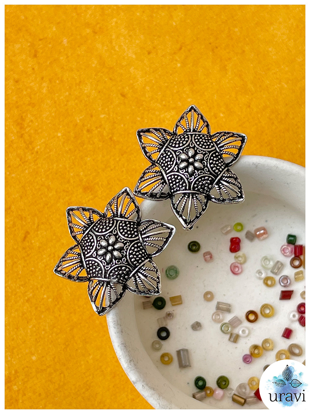Lilly - Silver Replica Stud Earrings