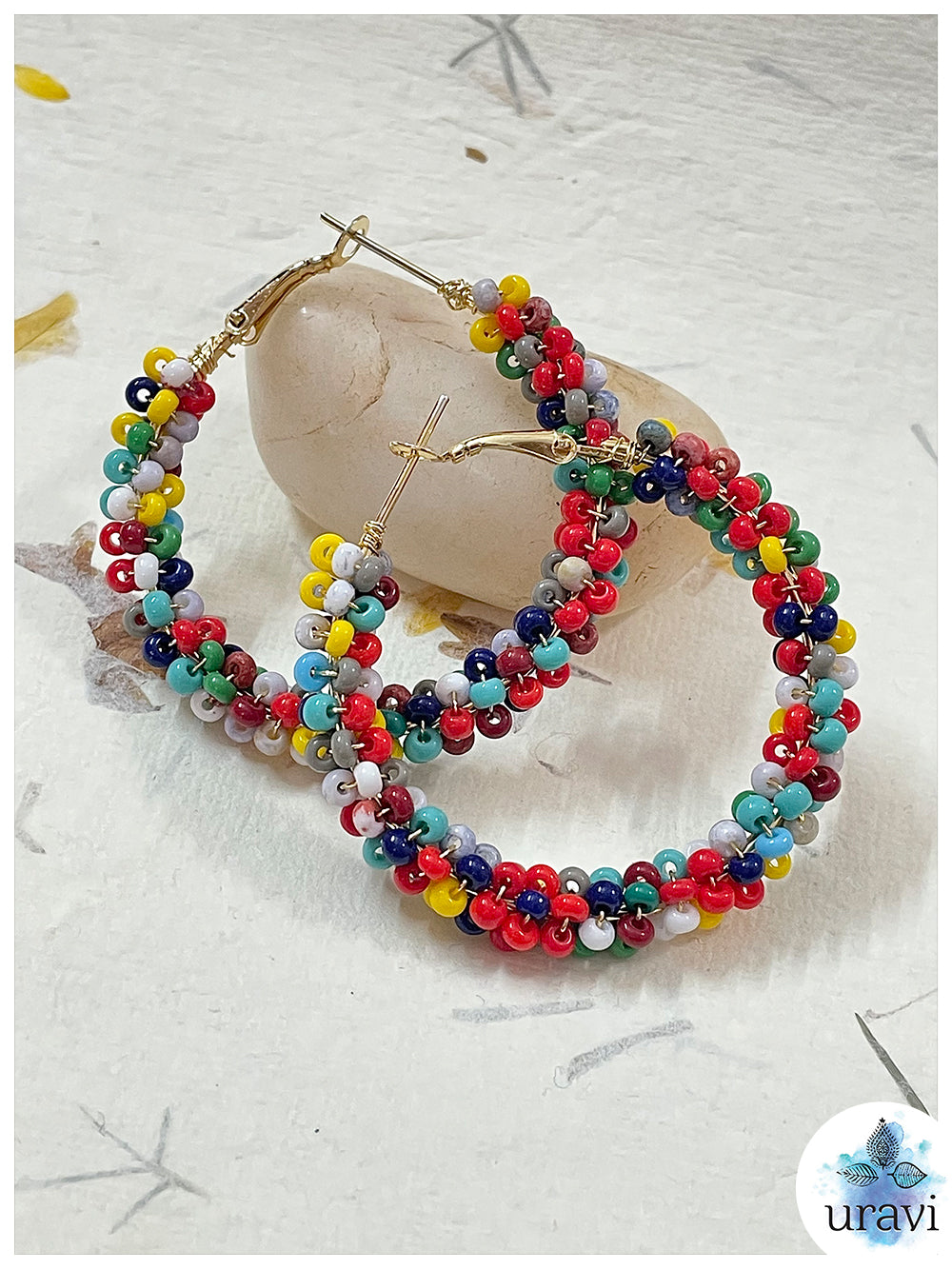 Phulkari Bollywood Style Long Dangler Earrings