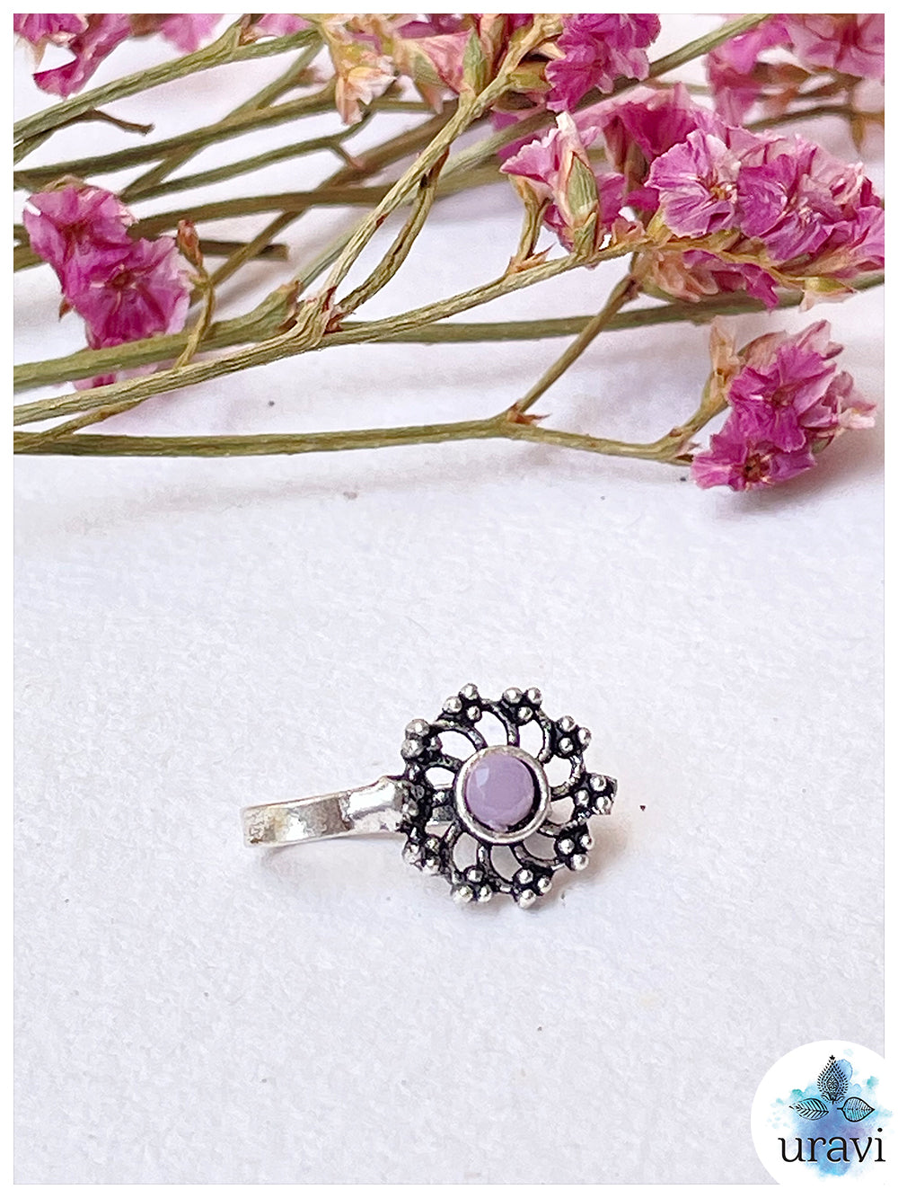 Phool Chakra - non-piercing Nose Pin