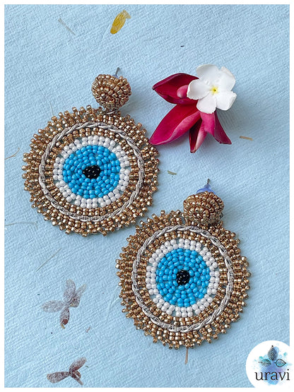 Enigma Hand-Beaded Dangler Earrings