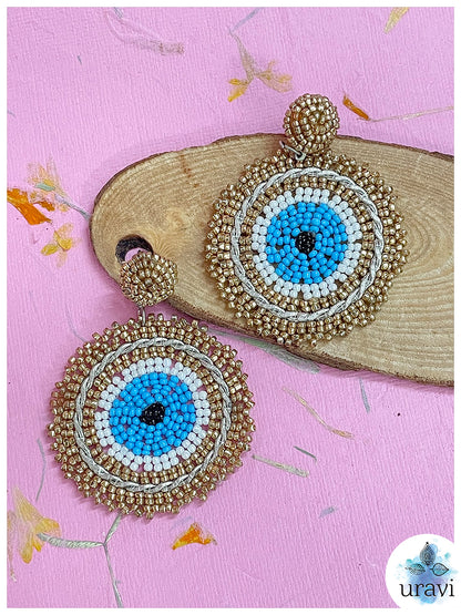 Enigma Hand-Beaded Dangler Earrings