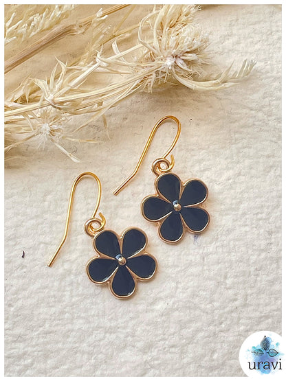 Petal Delight - Floral Small Dangler Earrings