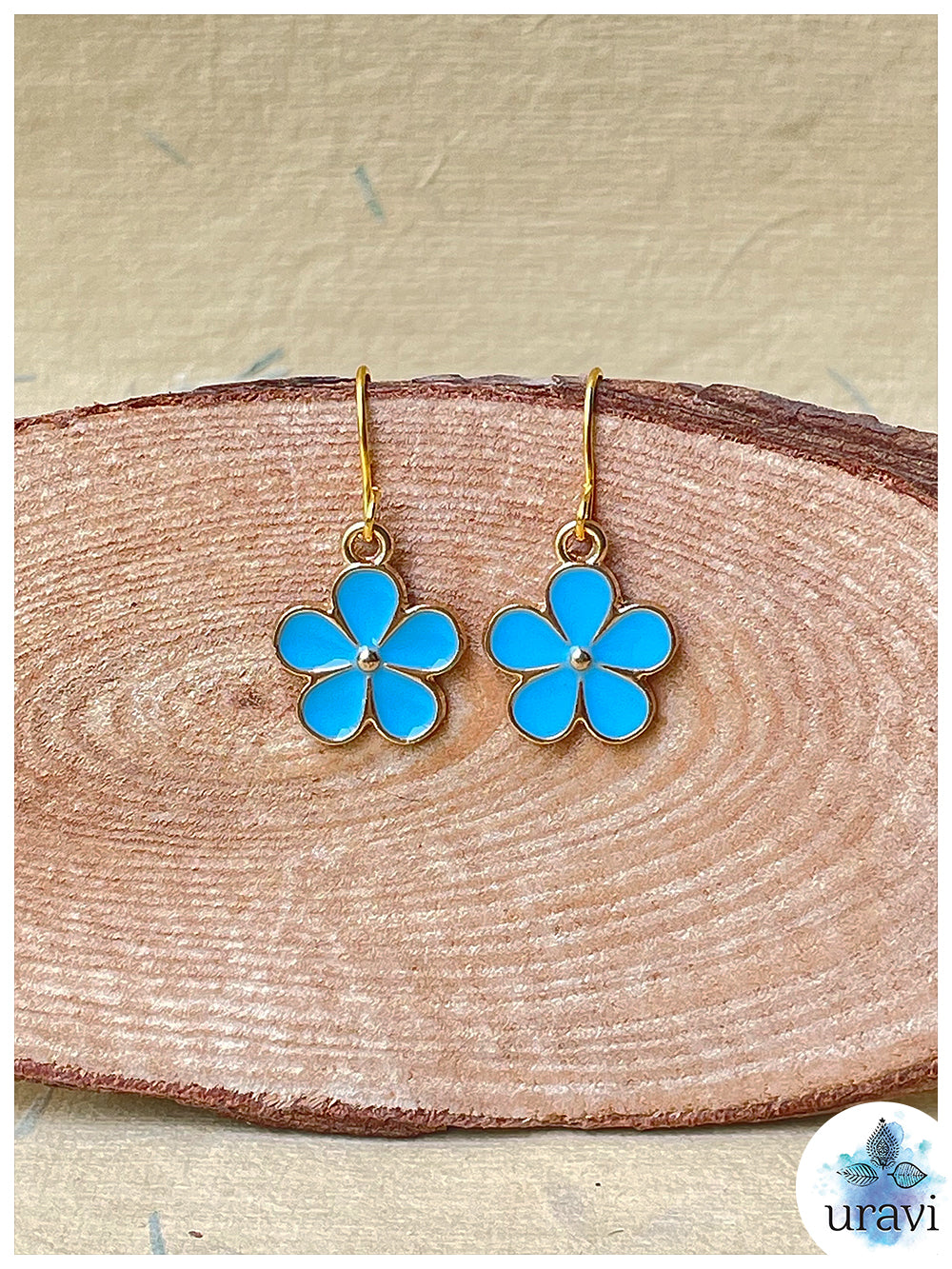 Petal Delight - Floral Small Dangler Earrings