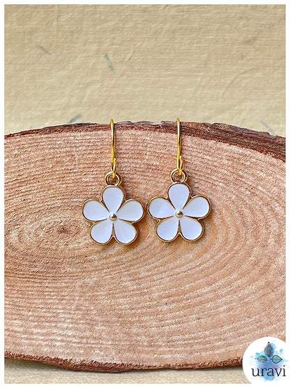 Petal Delight - Floral Small Dangler Earrings
