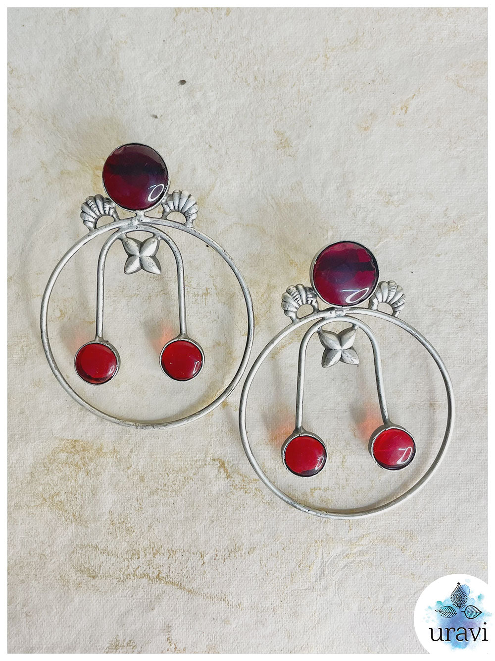 Aline Silver Look-Alike Stud Earrings