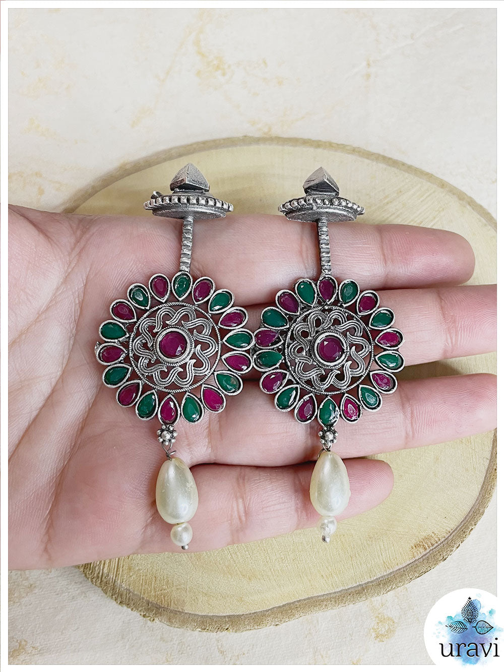 Anushka - Silver Look-Alike Dangler