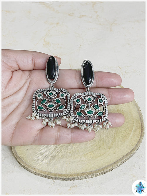 Adya - Sliver Look Alike Dangler Earring