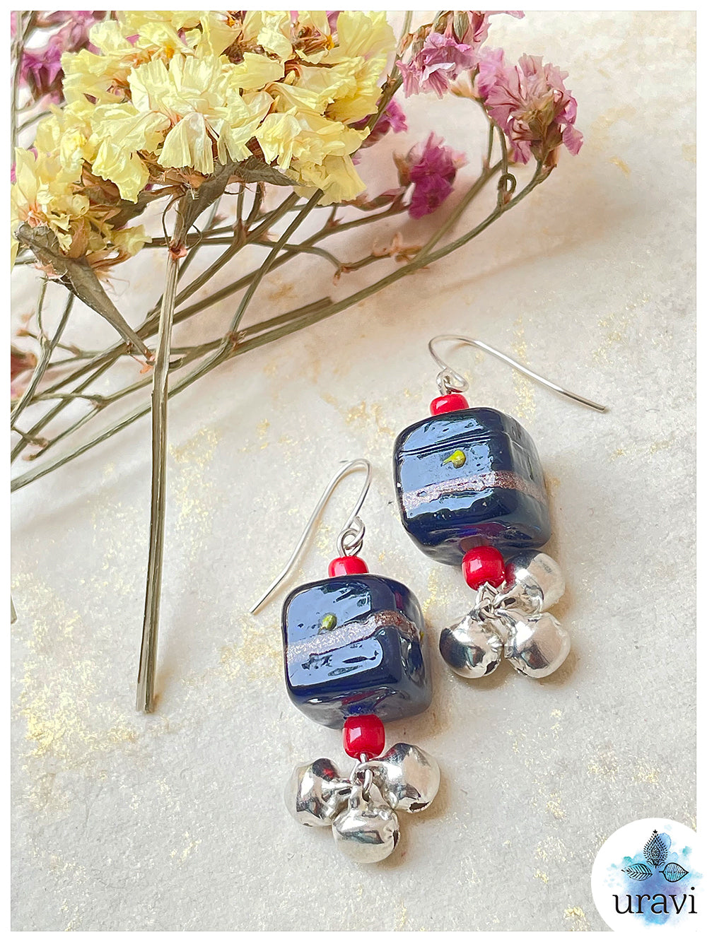 BlossomGleam - Handcrafted Glass Beaded Earrings