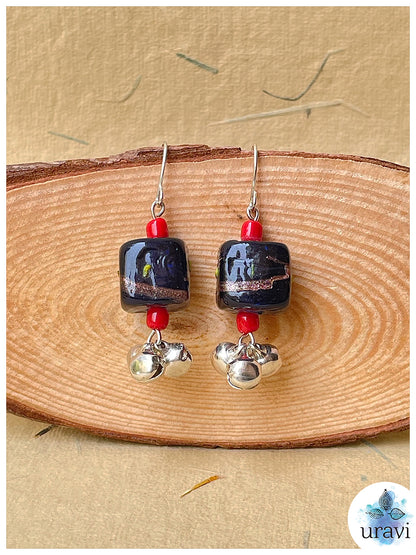 BlossomGleam - Handcrafted Glass Beaded Earrings