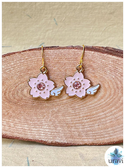 Petal Bliss - Floral Small Dangler Earrings