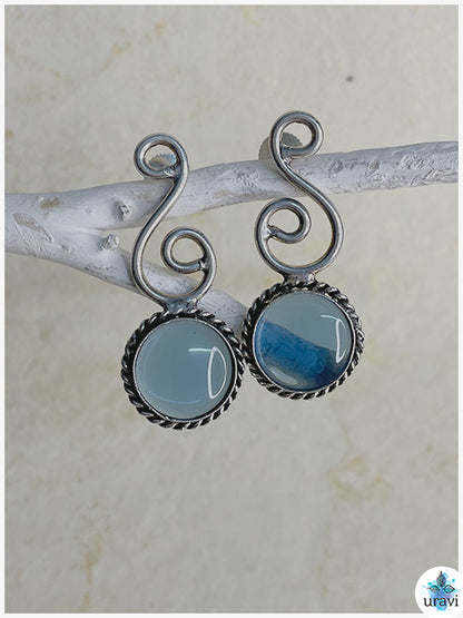 Sagarika - Silver Look Alike Stud Earring