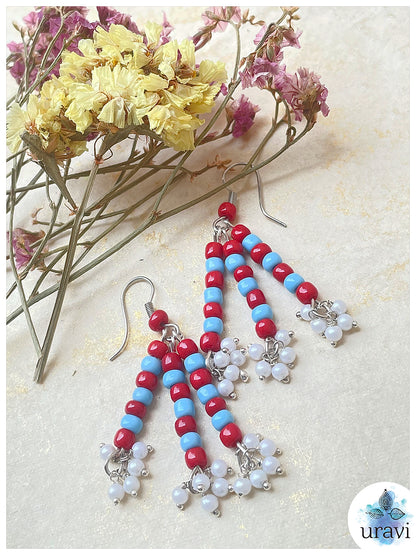 CharmChic - Glass Beaded  Handcrafted Earrings
