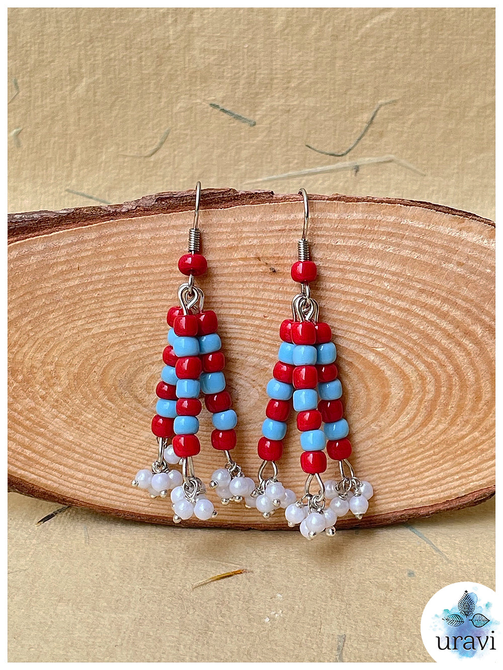 CharmChic - Glass Beaded  Handcrafted Earrings