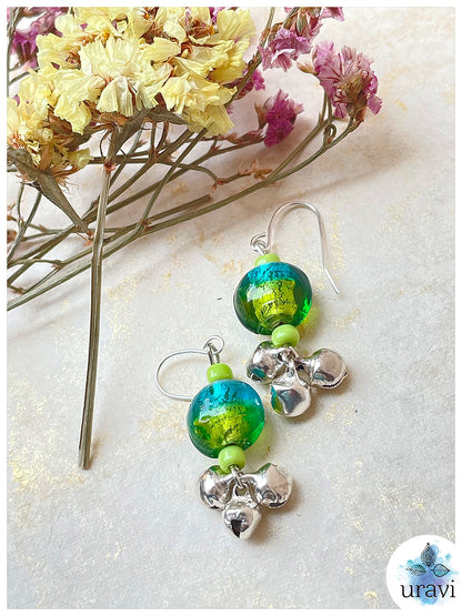 BubbleGlam - Glass Beaded  Handcrafted Earrings