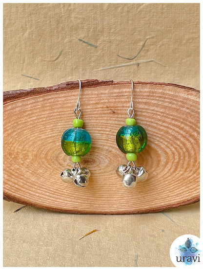 BubbleGlam - Glass Beaded  Handcrafted Earrings