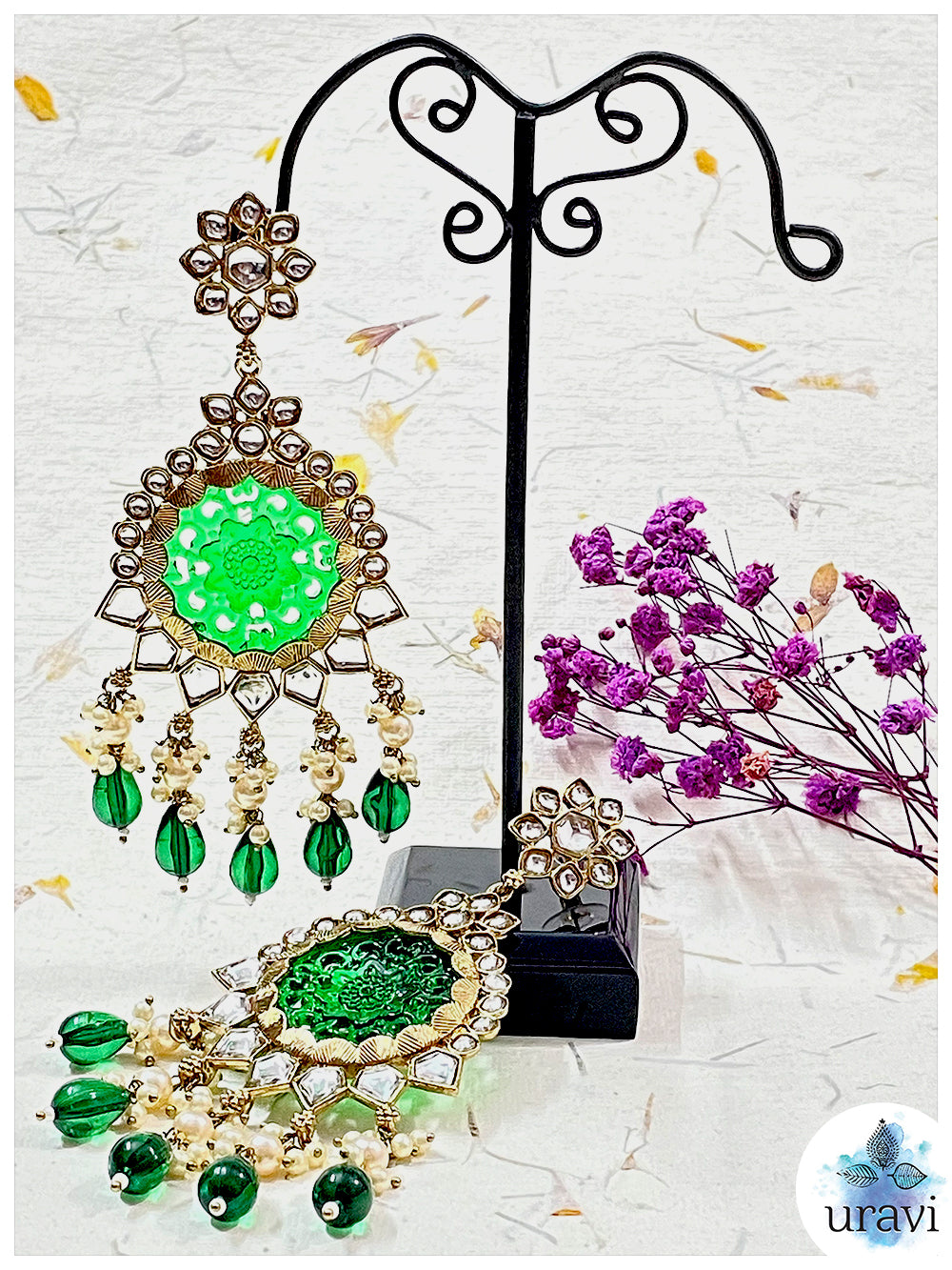 Adda Bollywood Style Long Dangler Earrings