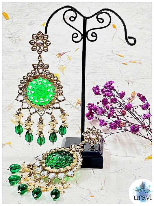 Adda Bollywood Style Long Dangler Earrings