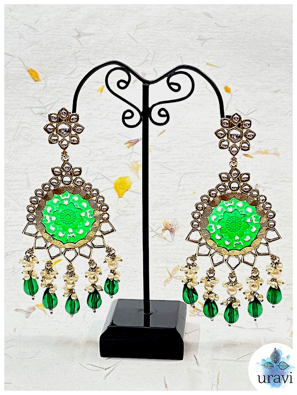 Adda Bollywood Style Long Dangler Earrings