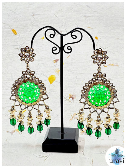 Adda Bollywood Style Long Dangler Earrings