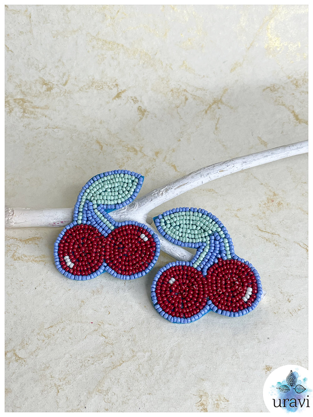 Cherry Berry - Handmade Beaded Earrings