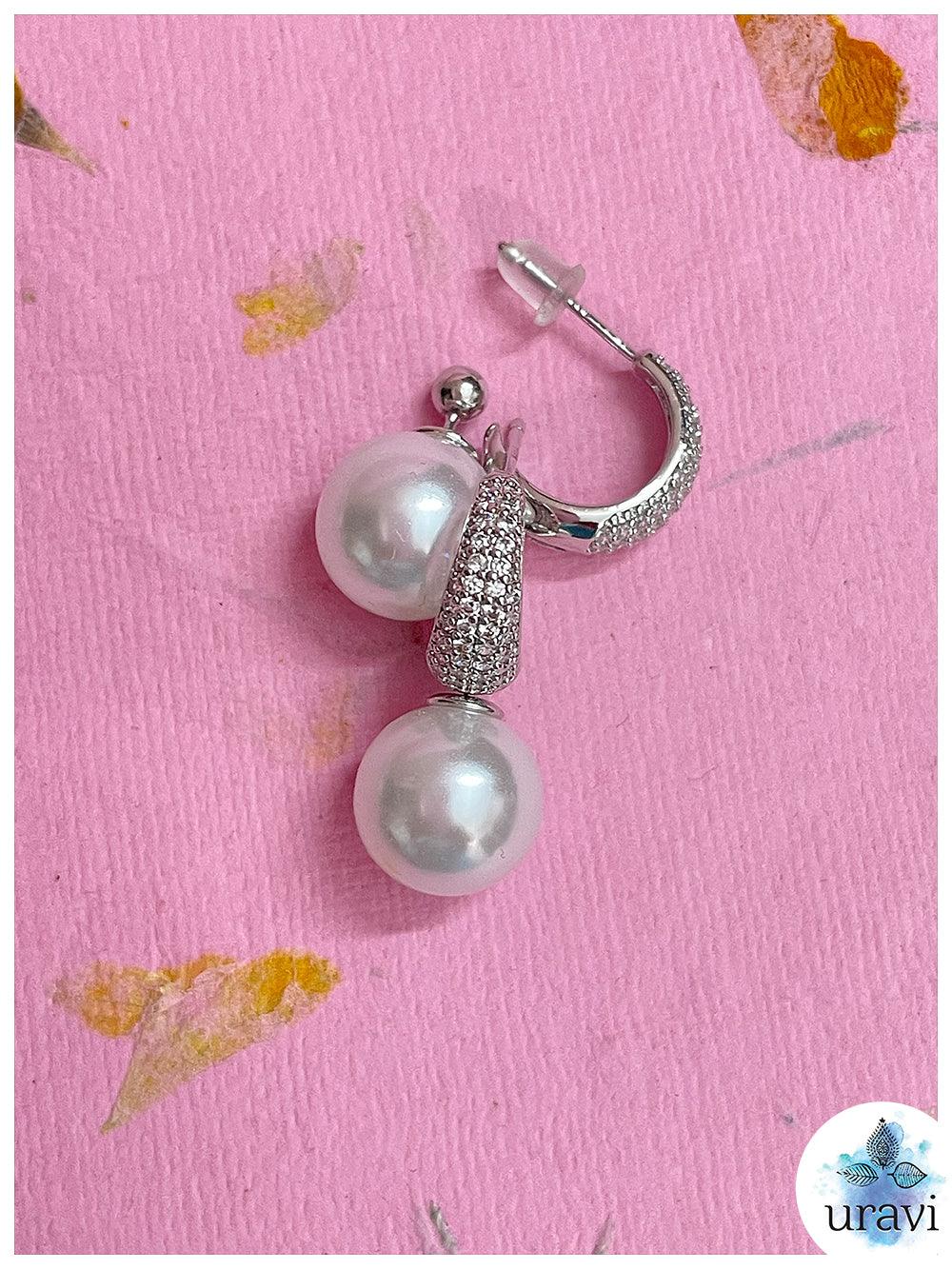 Glittering Pearls Anti-Tarnish Earrings