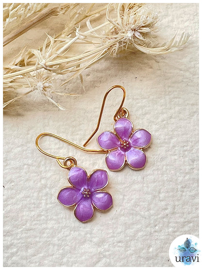 Charm Petals - Floral Small Dangler Earrings