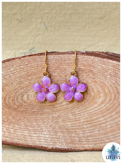 Charm Petals - Floral Small Dangler Earrings