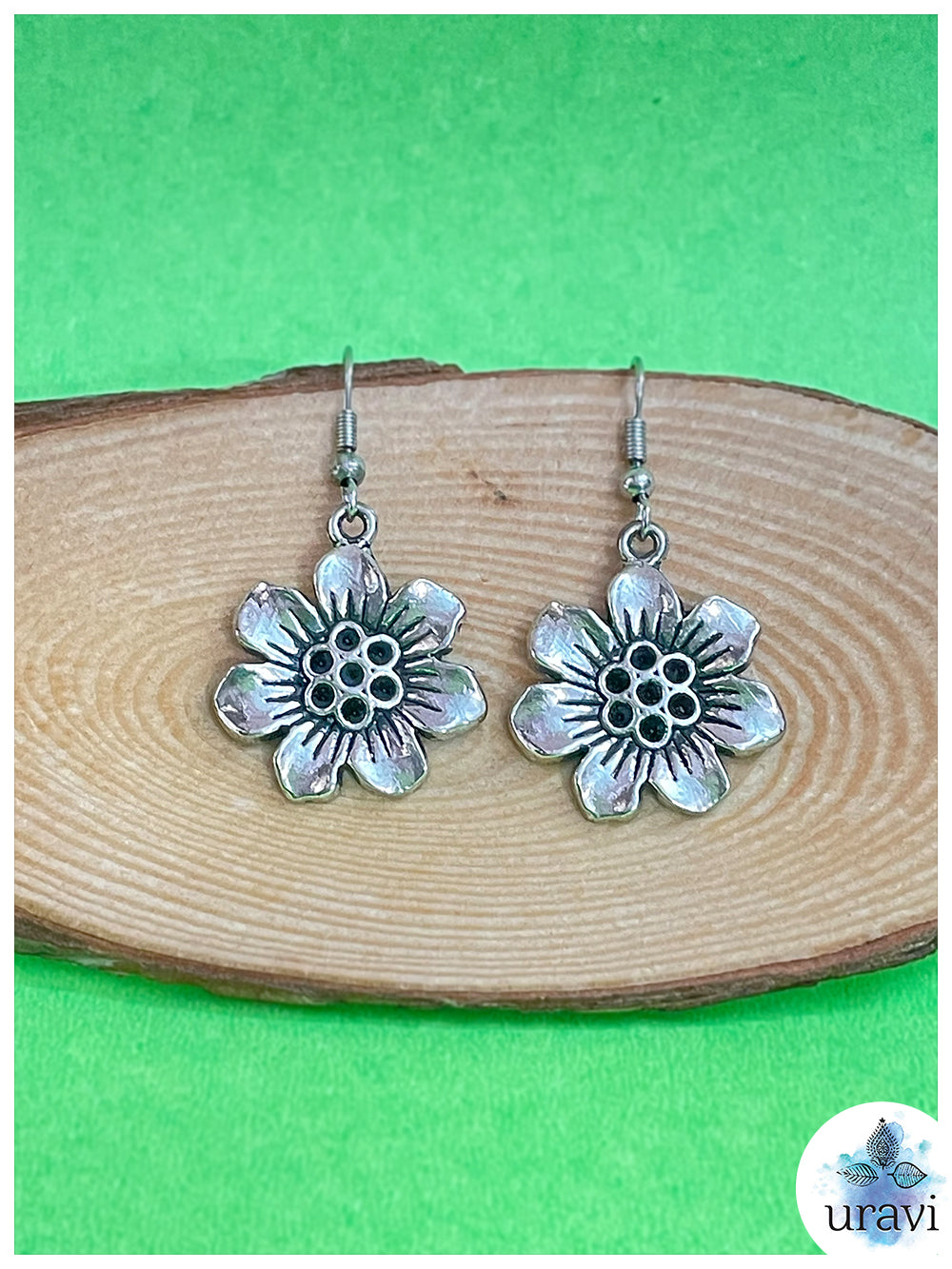 Floral Charm - Floral Small Dangler Earrings