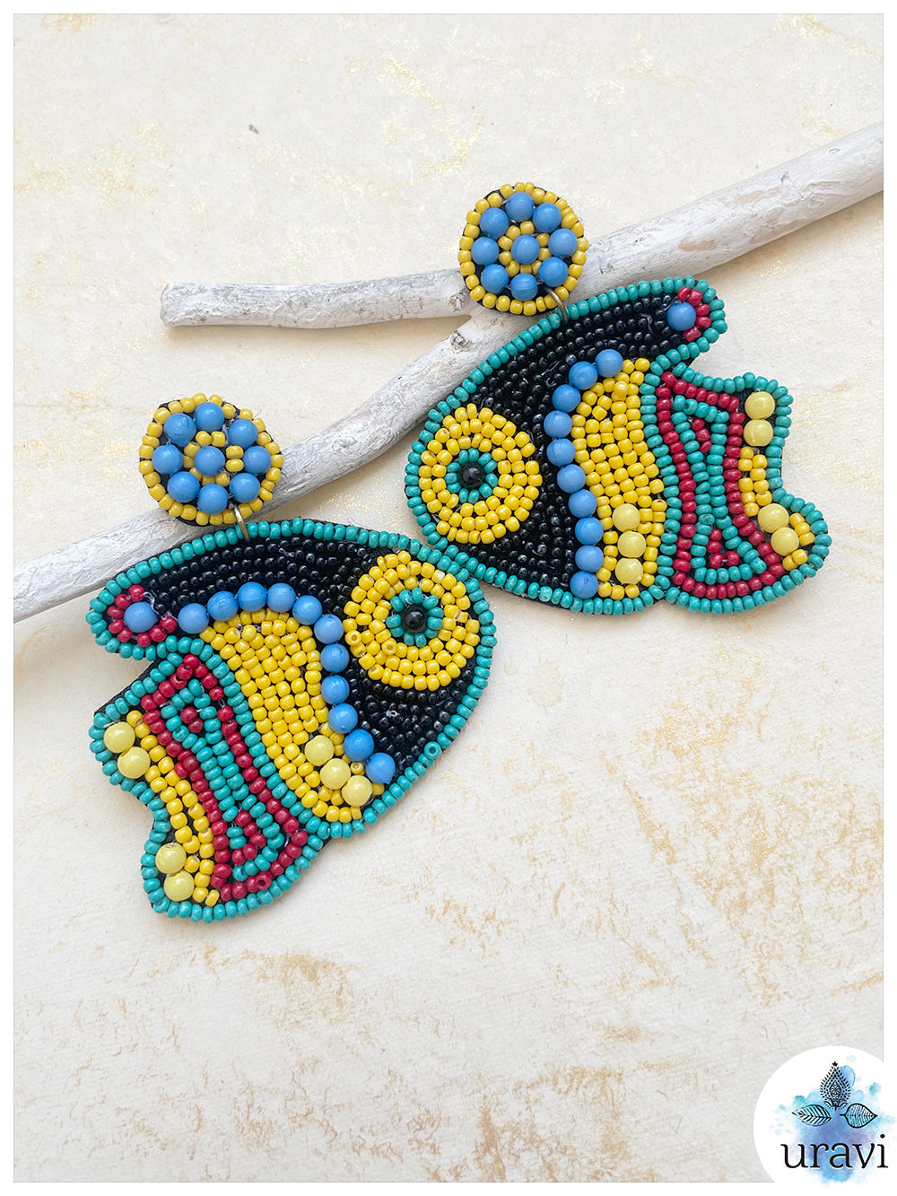 Machli Beaded Handmade Earrings