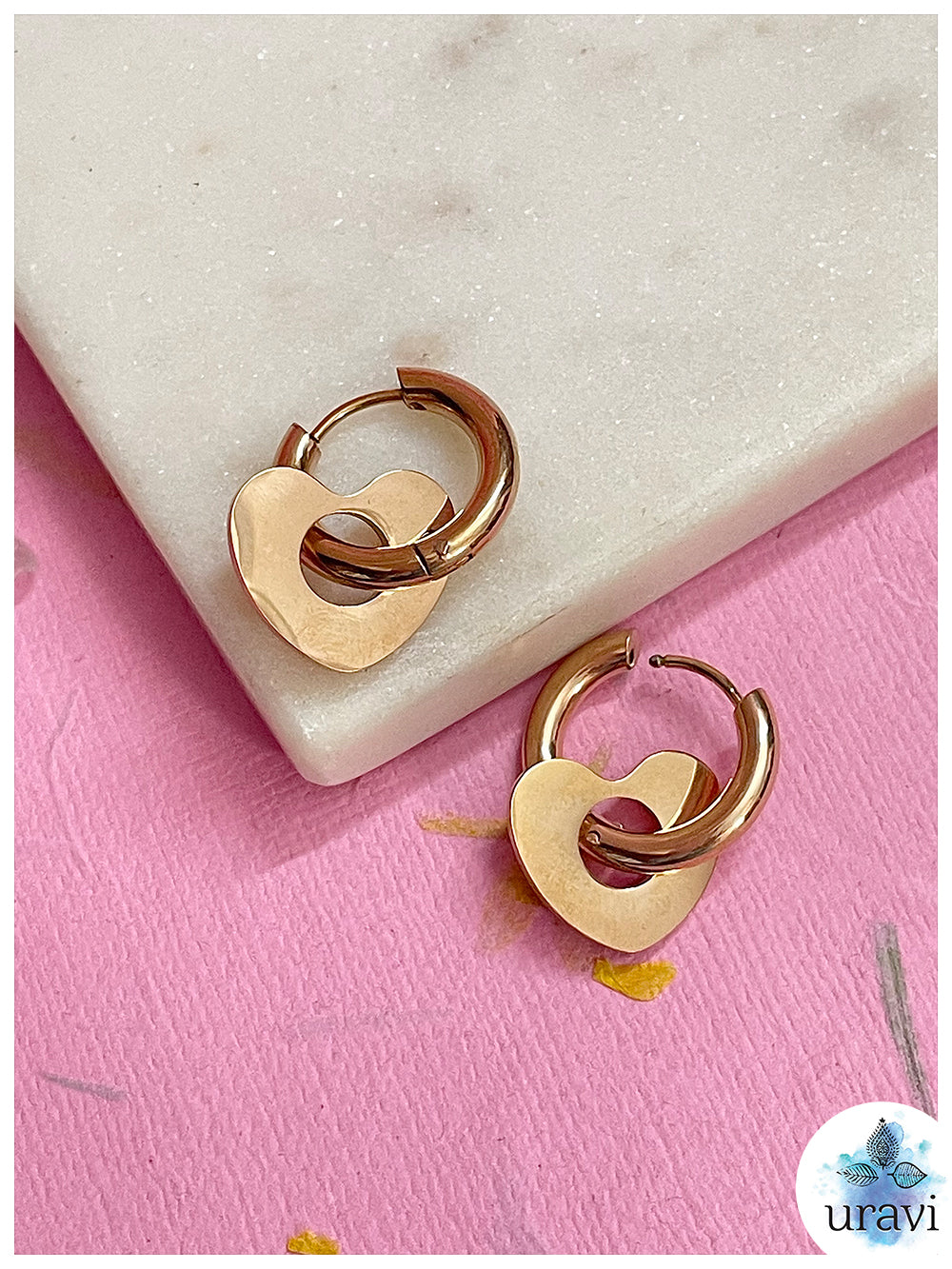 Sweet Heart Anti-Tarnish Earrings