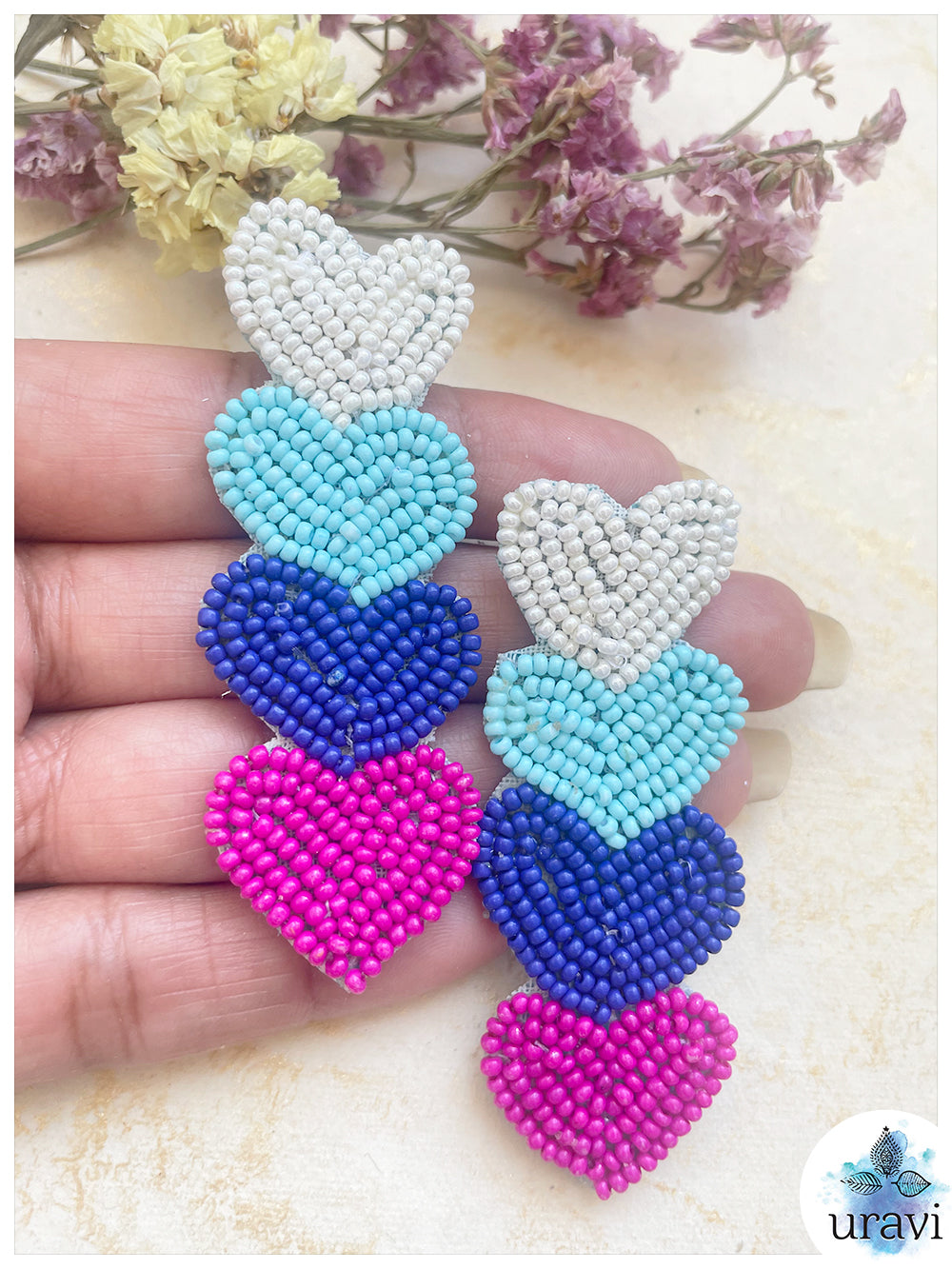 "Dil-e-Bahaar" Beaded Handmade Earrings