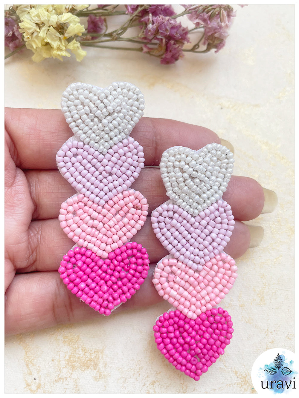 "Dil-e-Bahaar" Beaded Handmade Earrings