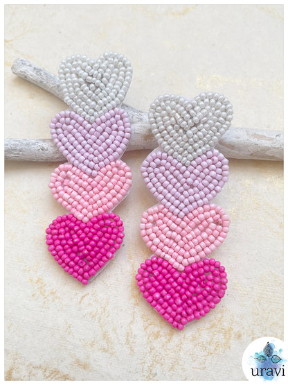 "Dil-e-Bahaar" Beaded Handmade Earrings