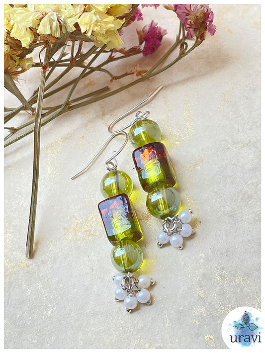 JewelBlossom -  Handcrafted Glass Beaded Earrings
