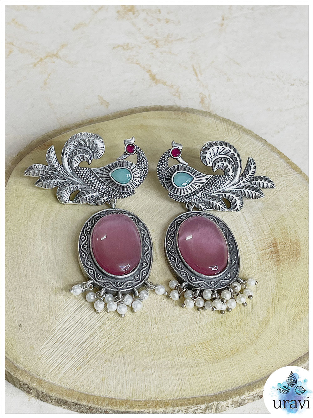 GunGun - Silver Look-Alike Dangler Earrings