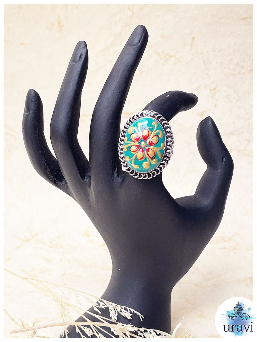 Kavya Silver Replica Ring