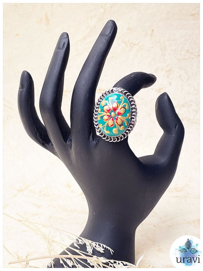 Kavya Silver Replica Ring