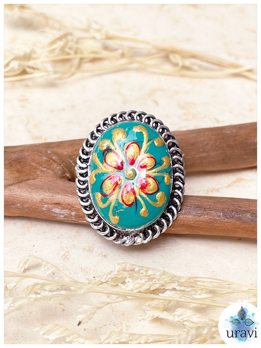 Kavya Silver Replica Ring