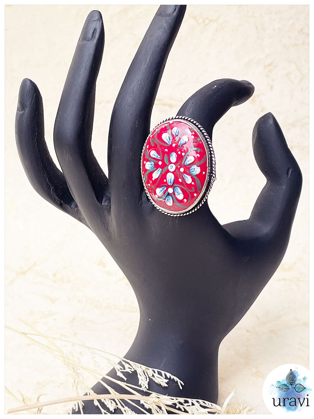 Kaveri Silver Replica Ring