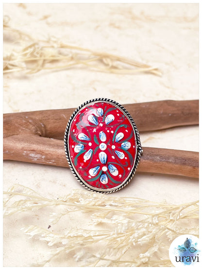 Kaveri Silver Replica Ring