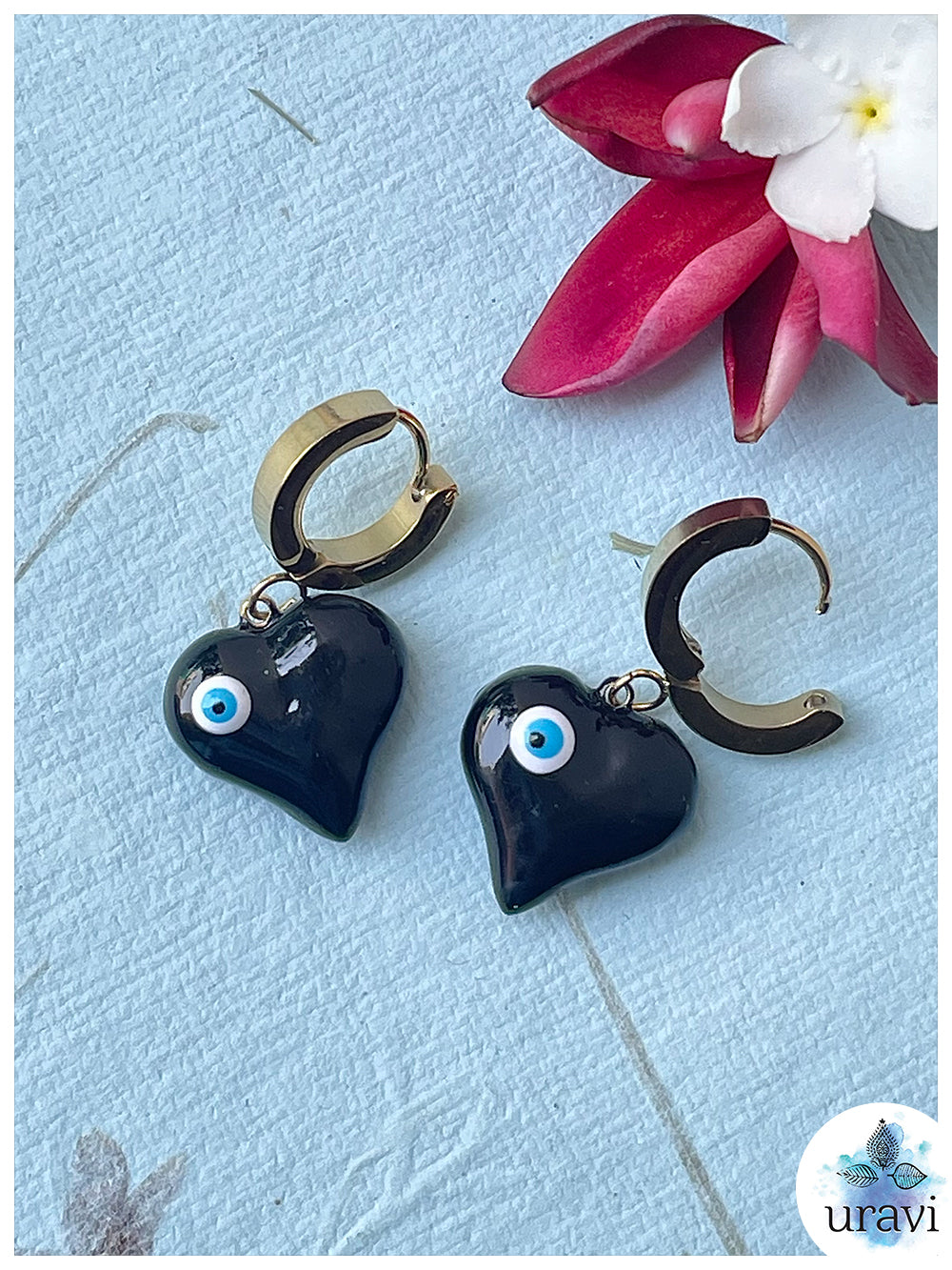 Nazar-e-Dil Anti-Tarnish Small Dangler Earrings