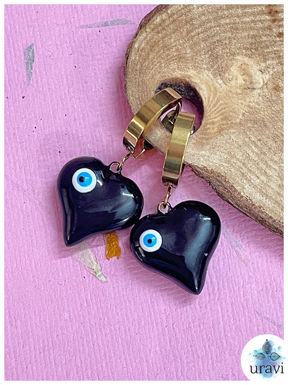 Nazar-e-Dil Anti-Tarnish Small Dangler Earrings