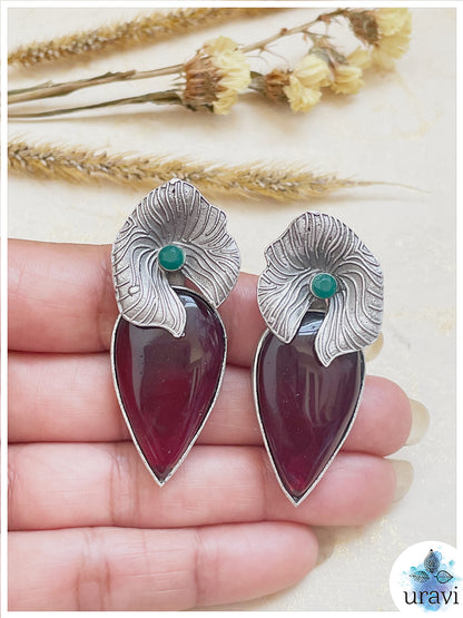 Kamal Patra - Silver Look Alike Stud Earring