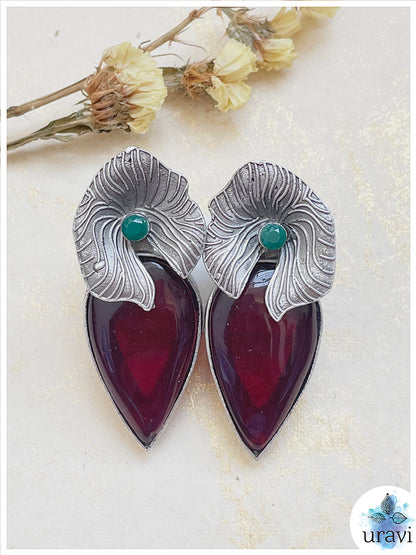 Kamal Patra - Silver Look Alike Stud Earring