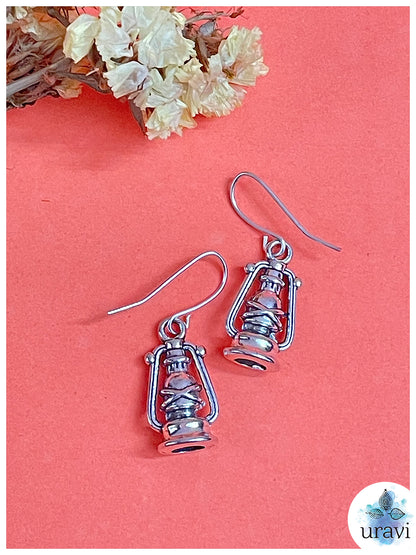 Silver Lantern - Charm Small Dangler Earrings