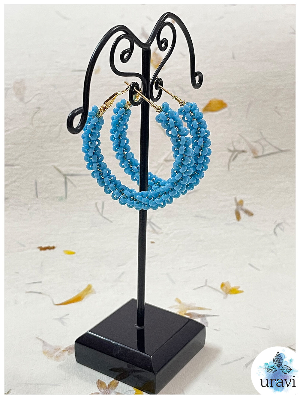 Phulkari Bollywood Style Long Dangler Earrings