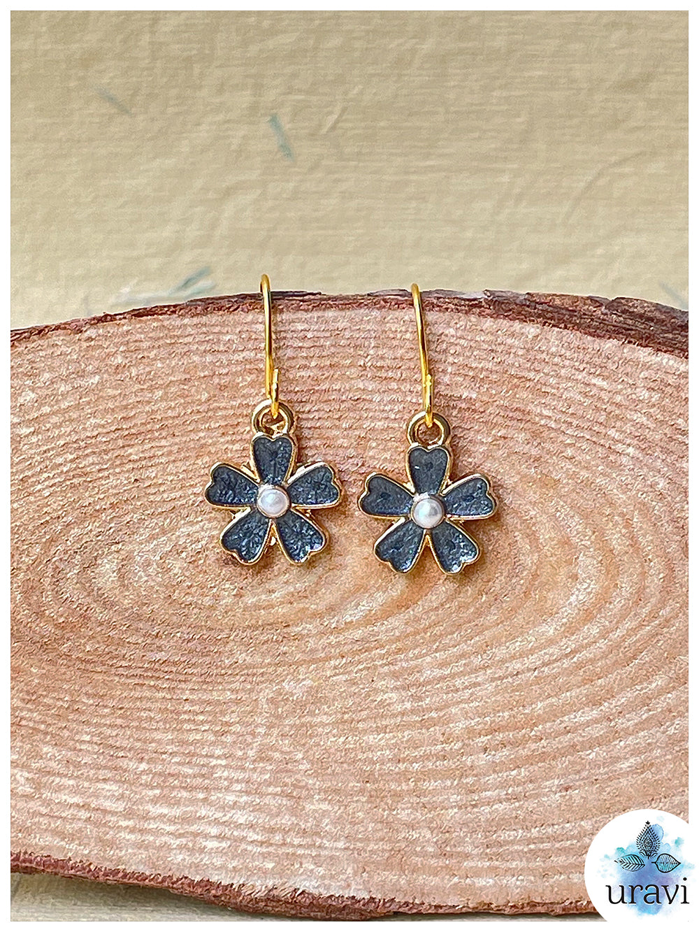 Lilly Bliss - Floral Small Dangler Earrings
